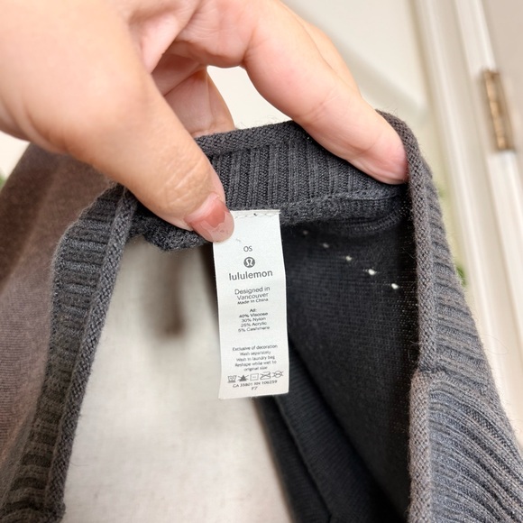 LULULEMON Be At Ease Poncho in Graphite Grey One Size - Picture 10 of 14